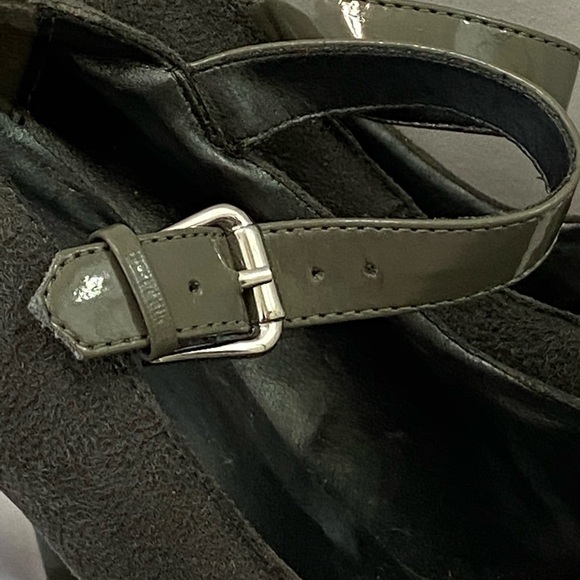 Delicious Gray Suede Platform Stiletto Heels 9 - Picture 7 of 16